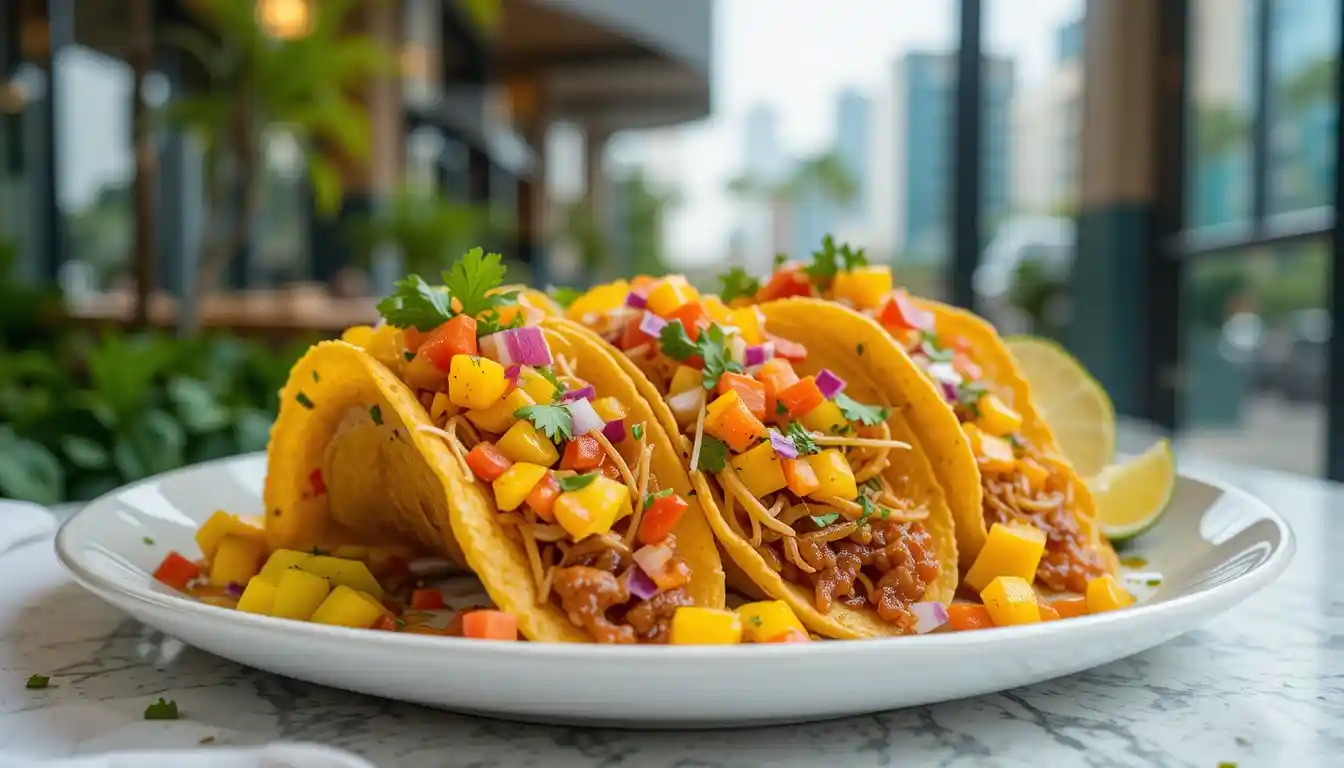 Home 2 Spicy Mango Fusion Tacos